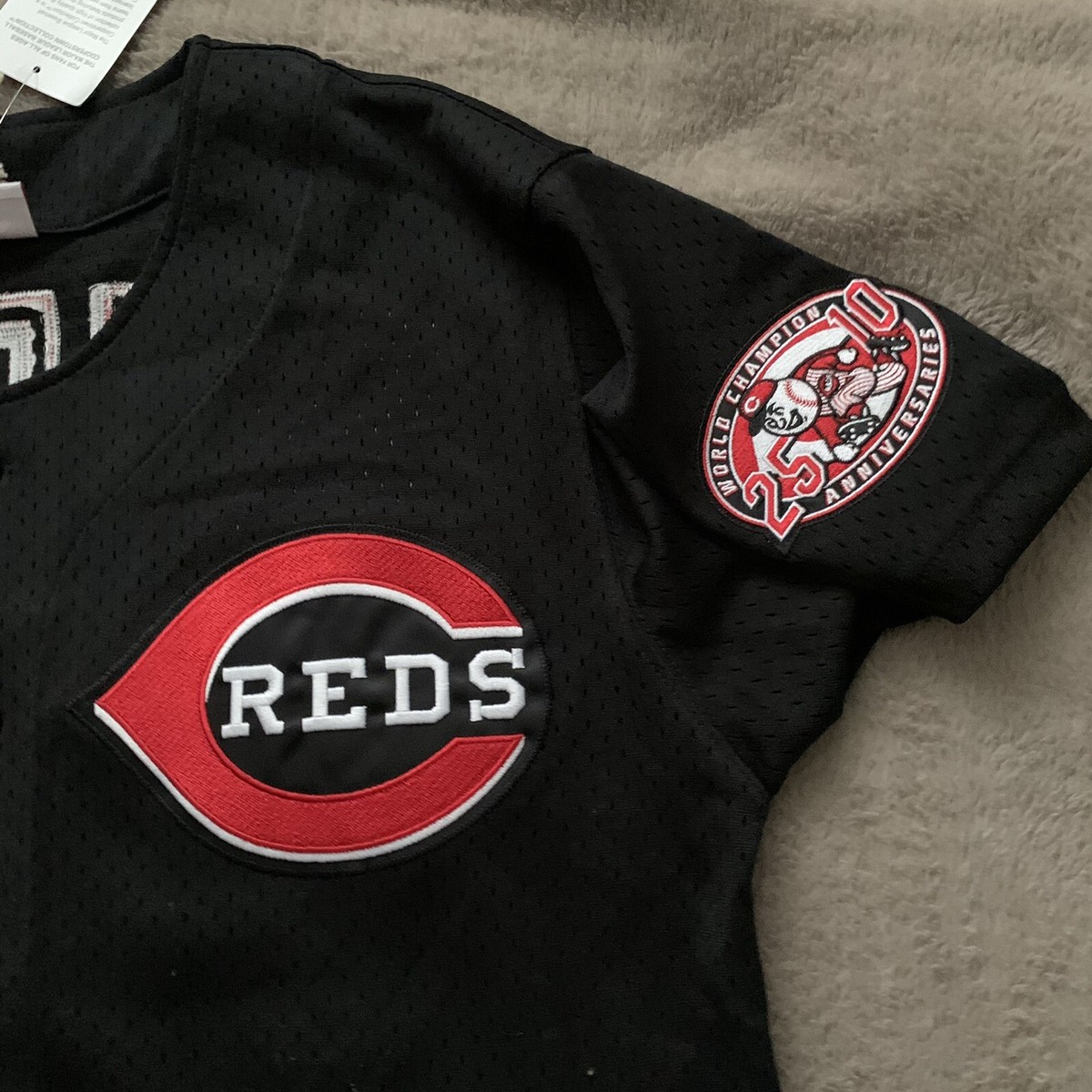 MLBシンシナティレッズ　GRIFFEY 30 レプリカユニフォーム　XLサイズ Cincinnati Reds Griffey 30 MLB Mitchell Ness Jersey | Black
