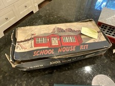 Vintage Plasticville O to S Scale School House Kit Early 1950s SC-4 w Box
