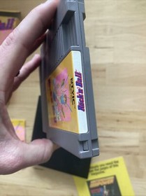 Rock 'n' Ball (Nintendo NES 1990) GAME, BOX, and RARE POSTER - W/MANUAL