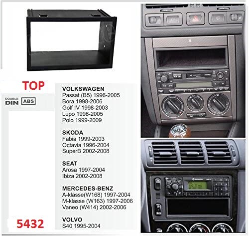 SEAT AROSA 1997>2004-MASCHERINA/PLANCIA PER AUTORADIO 2DIN - Foto 2 di 4