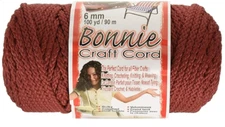 Pepperell Bonnie Macrame Craft Cord 6mmX100yd, Wine Red