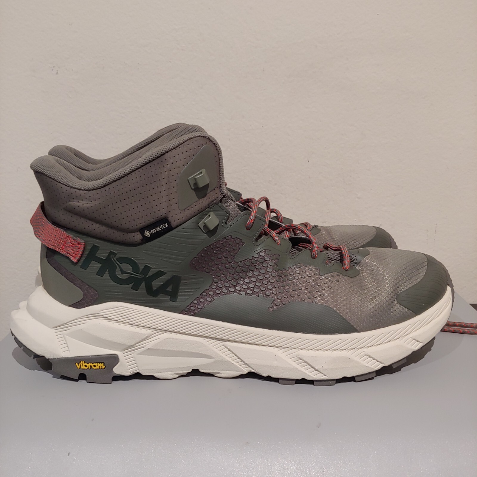 Hoka One One Trail Code Gtx Slate Oat Milk Men's Sz 12.5 D Hiking Shoes