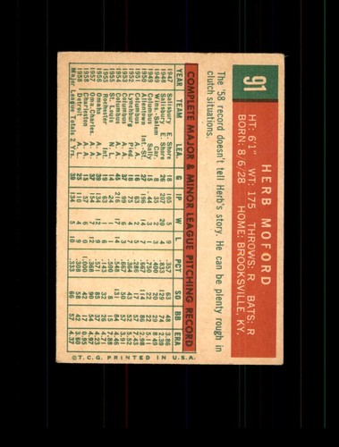 1959 Topps Baseball Card Set-Break #5-506 U-PICK Low Prices Mixed Grades!! - Picture 48 of 406