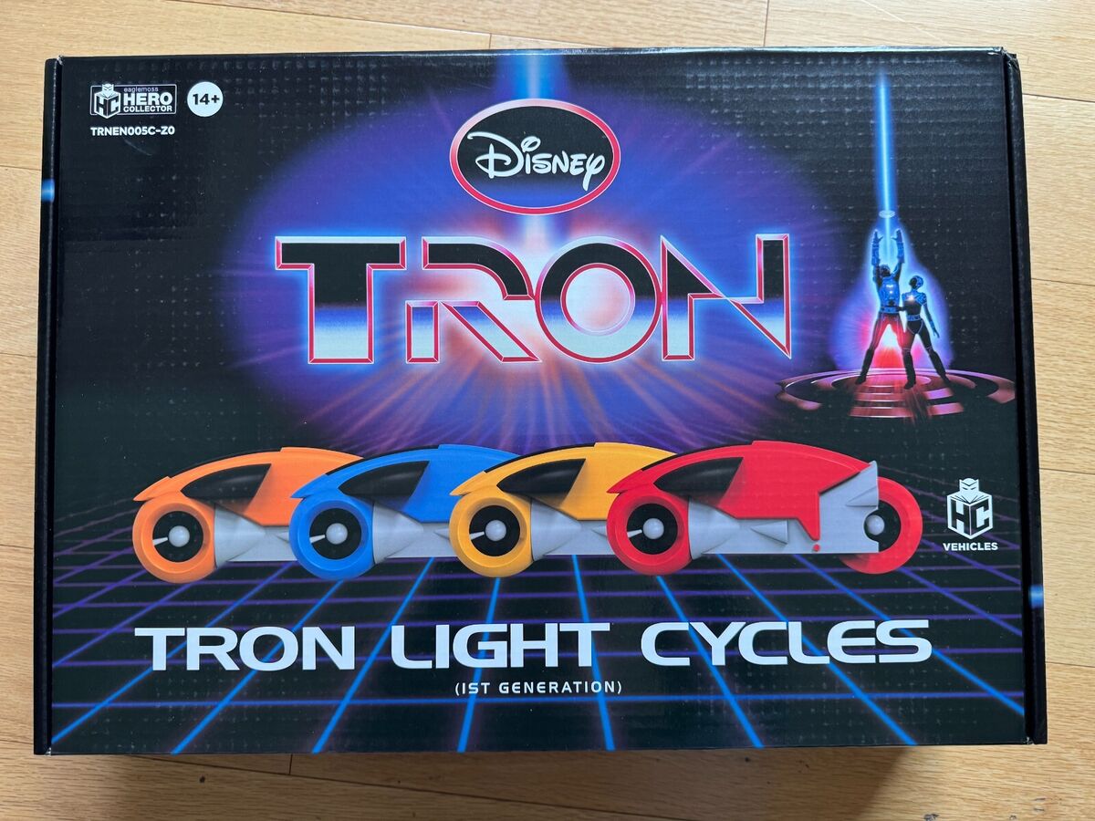 新品未開封 TRON ライトサイクル HC限定 コレクション ✓New Sealed✓ Disney TRON Light Cycles 1st Gen 4-Pack
