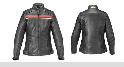 TRIUMPH GIACCA MOTO IN PELLE DONNA RAVEN - NERO - MLLC17309 - Imagen 2 de 2
