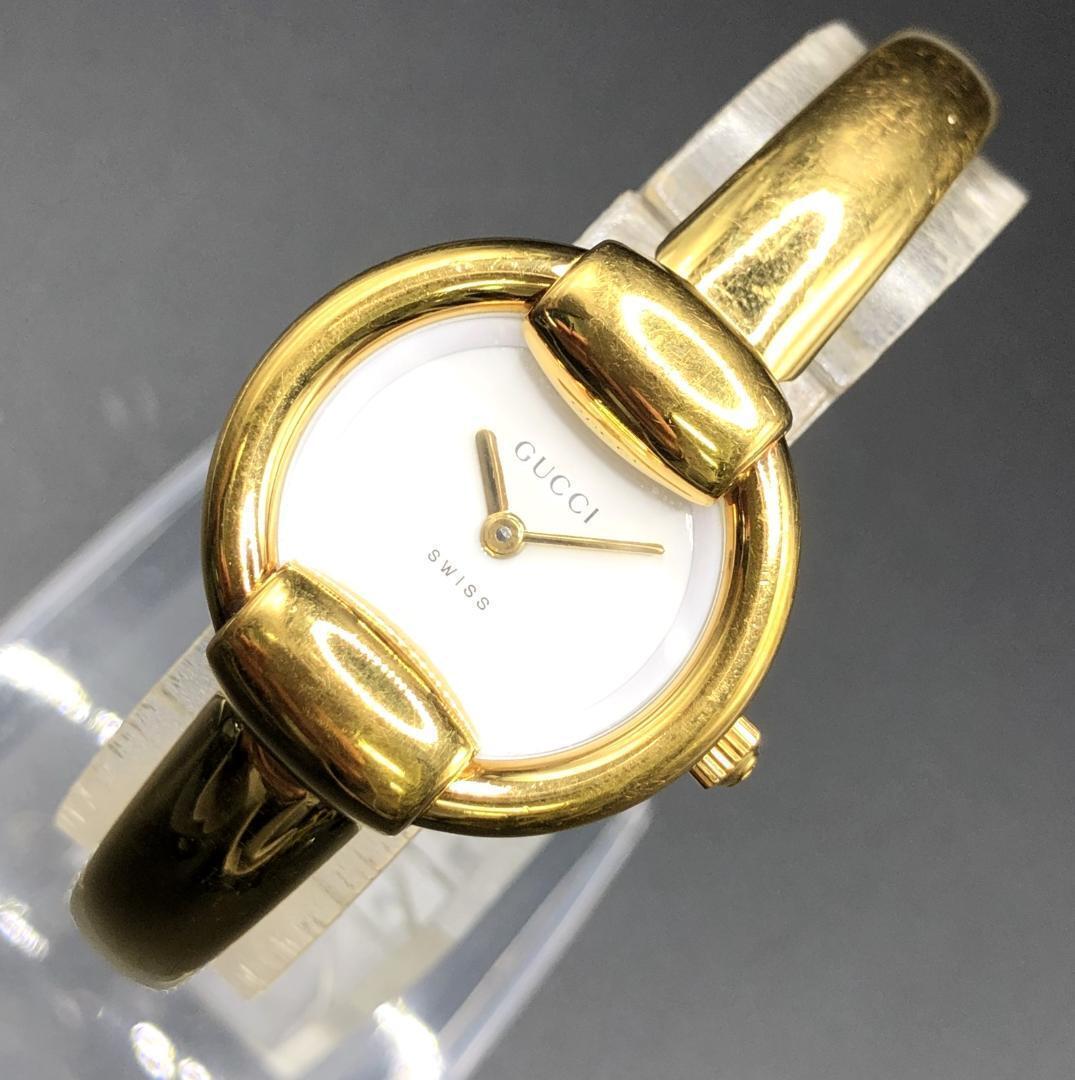Gucci 1400L Watch Quartz Women's White Dial Working Round Gucci 1400L Watch Quartz Women's White Dial Working Round