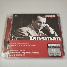 Tansman Symphonies Vol. 1 - The War Years sacd/cd Hybrid CD OOP super audio