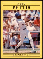 Gary Pettis #297b 1991 Fleer Jumbo Pack version