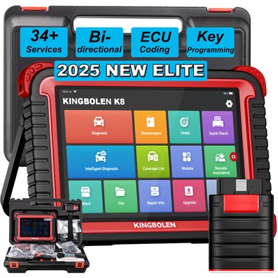KINGBOLEN K8 Elite Bi-directional OBD2 Diagnostic Tool Key Programming Scanner