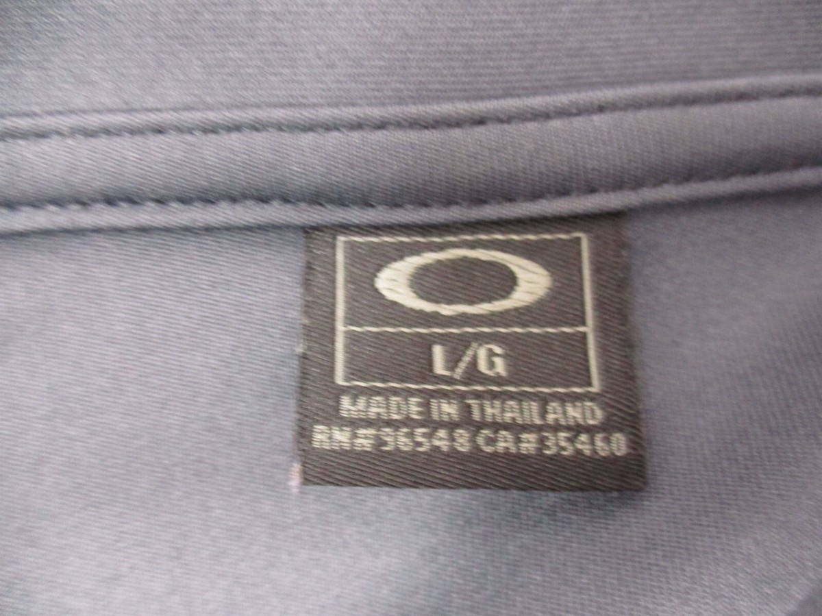 y　ソフト3本セット OAKLEY Size L Mens Multicolor 1/2 Button Collared Short Sleeve