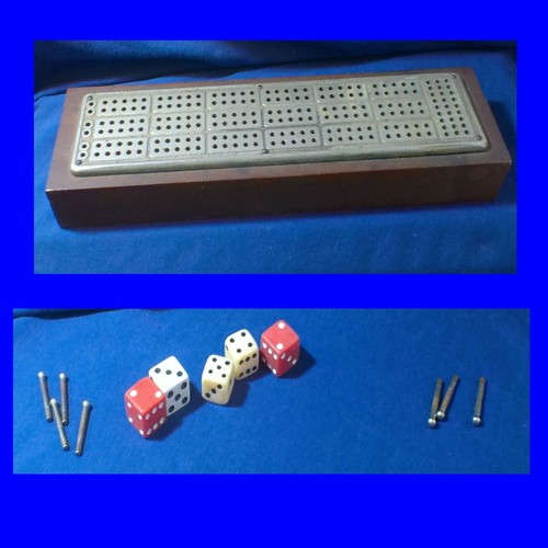C.W. LeCount Cribbage Board Circa Late 1800’s - Bild 1 von 5