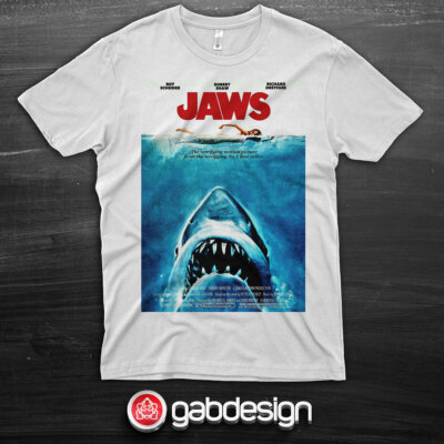 Jaws Der Hai Film TV T-Shirt - 100% Baumwolle