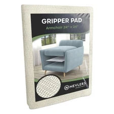 Nevlers Couch Grip Pad - 24" x 24" Armchair Non Slip Pad - Easy to Clean & Trim