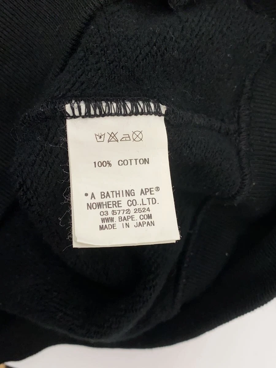 A BATHING APE (BAPE) Felpa con cappuccio zip A BATHING APE nera usata