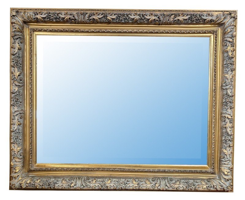 Large Gold Gilt Beveled Mirror​, 42.5″ x 52″, PA6600