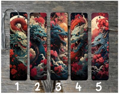 3D Dragon Fantasy Metal Bookmarks 4