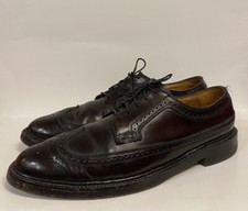 Zapatos de Colección Florsheim Imperial Shell Cordobés Color #8 Punta de Ala Ala Ala Larga 11.5 A