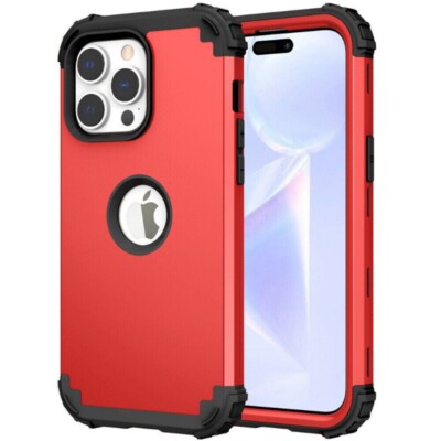 For iPhone 17e 17 16 15 14 13 12 Pro Max Case Armor Heavy Duty Shockproof Cover