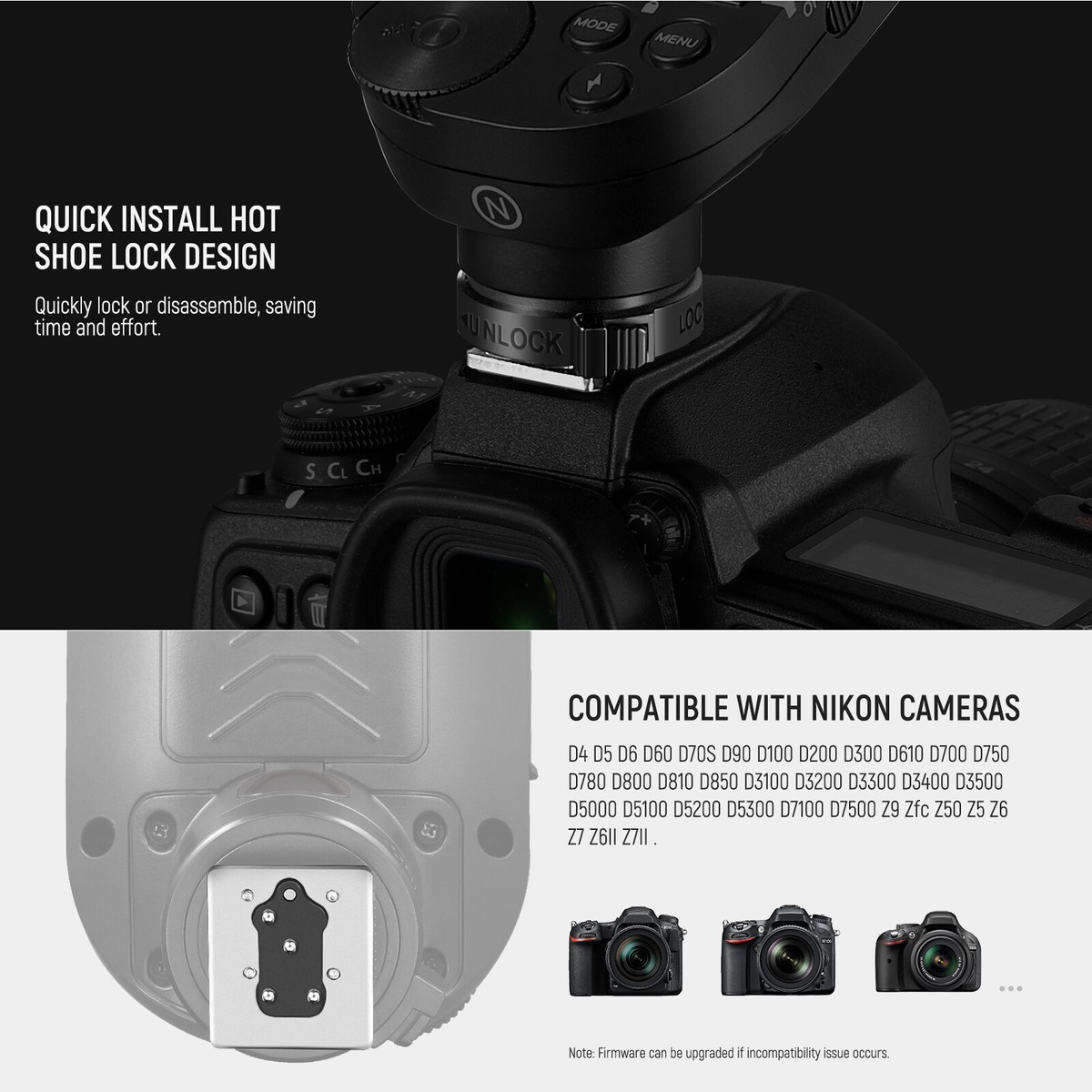 For Nikon Nikon Z6 Wireless Flash Nikon D60 NEEWER QPRO-N