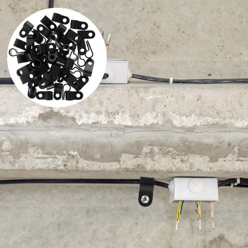 100 Pcs Cable Clamp Sorter Rope Light Wire Management Buckle Electrical Staples - Afbeelding 11 van 12