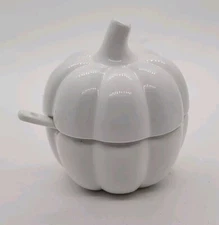 Pumpkin Sugar Dish Earthenware - 4” X 3” Horizon Group USA