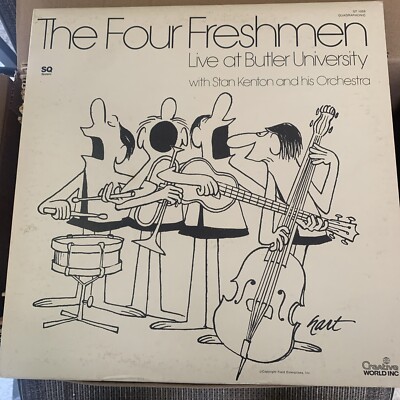 Quad-Four Freshmen w/Stan Kenton Live At Butler University- 2 LP-BC/Johnny Hart!
