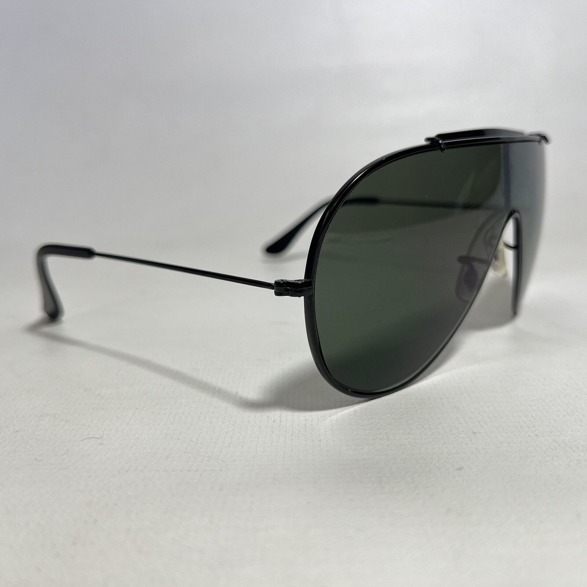 Vintage Ray Ban Bausch & Lomb Wings Sunglasses Black Aviator