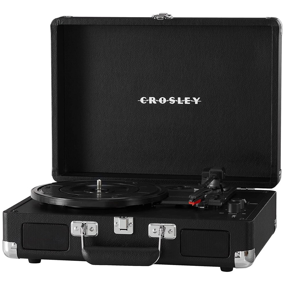 Crosley CR8005DP-BK1 Cruiser Plus Vintage 3-Speed Bluetooth in/Out