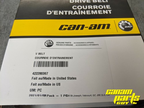 Can Am OEM Maverick Belt 422280367 Renegade Outlander Commander 500 650 800 1000 - Picture 2 of 8