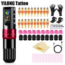 Professional Adjust Stroke Wireless Coreless Motor Tattoo Gun Machine 2000mAh