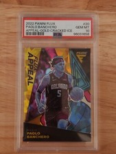 2022 Panini Flux Appeal Paolo Banchero Gold Ice Prizm 9/10 Rookie Card PSA 10