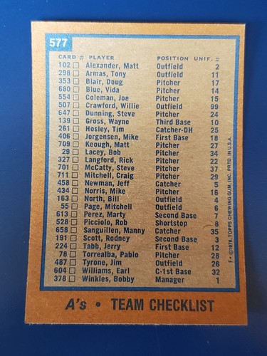 Tarjetas de béisbol Topps 1978 completa tu conjunto que elijas #529-630 - Imagen 93 de 195