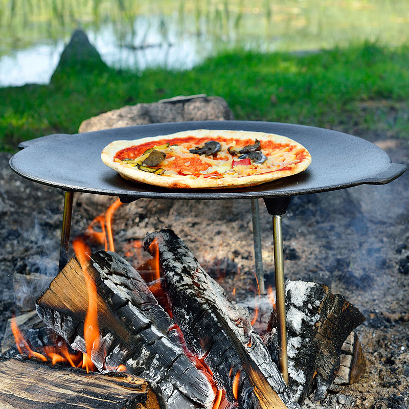 ⭐︎ Rosenstein & Söhne Grillschale aus emailliertem Gusseisen, Ø