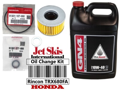 Honda Rincon 680 TRX 680 FA TRX680 Rubicon OEM Oil Change Kit O