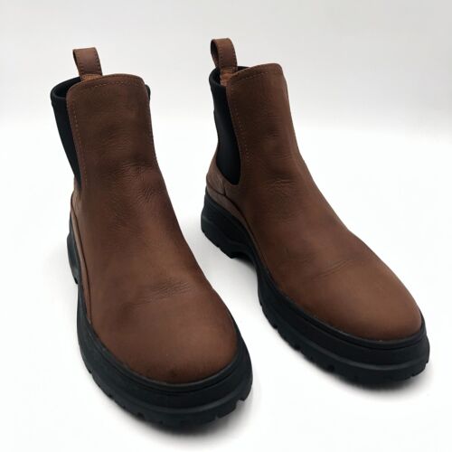 Madewell The Dani Chelsea Lugsole Boot Women's size 11 Brown Leather NH208