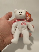 Ty Teenie Beanie Baby Maple the Bear 1999 Mcdonalds Rare with Errors 1993 5"