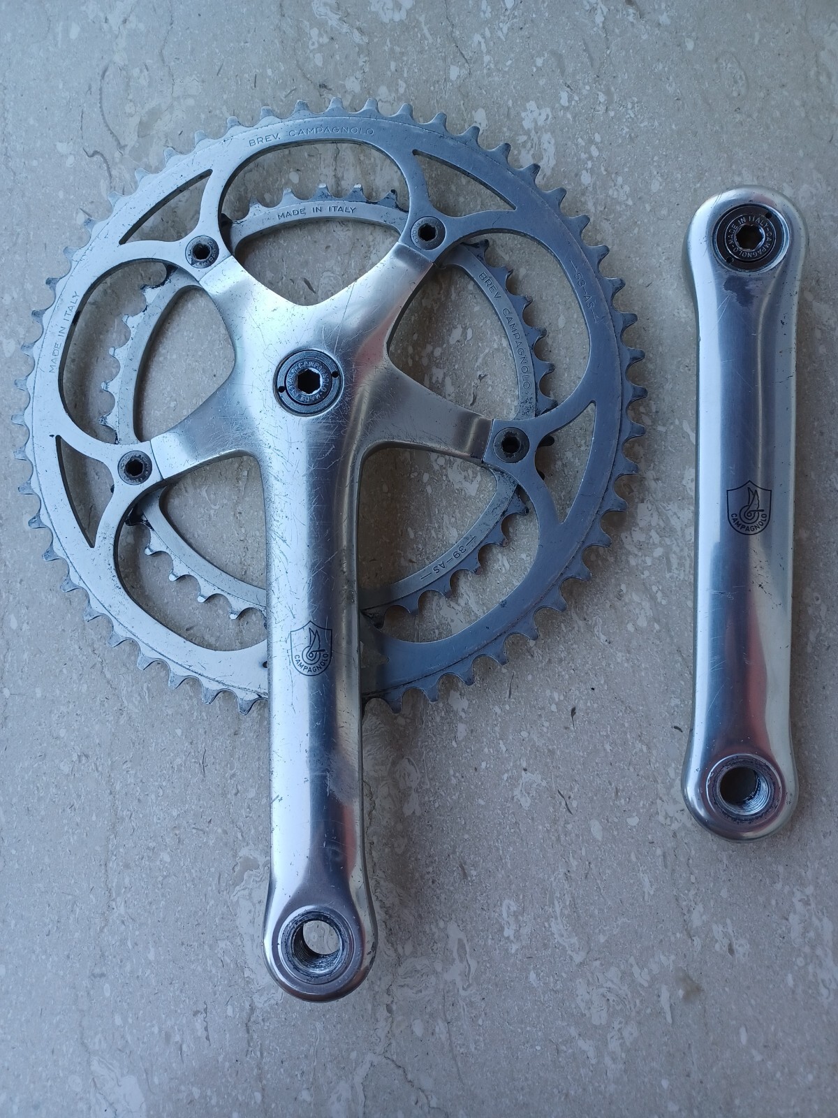 Campagnolo C-Record Guarnitura 53/39  170mm L'Eroica Colnago Bianchi Tommasini