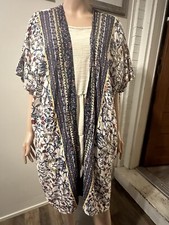 Gypsy Love Open Front Kimono Floral Size M
