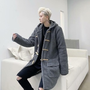 hooded wool duffle coat