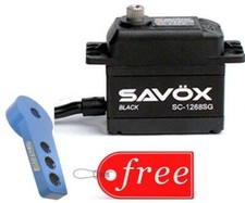Savox 1268SG-BE Black Edition High Torque Digital Servo  FREE Aluminum Horn BL