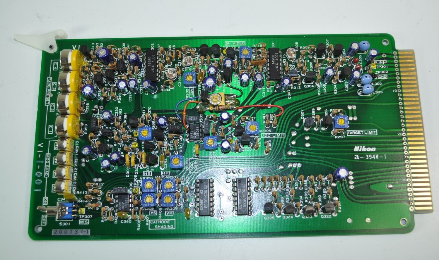 Nikon Microscope Camera Control A-394V-I Video Circuit Board Model# V1-1-001
