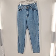 Vintage Lee High Waist Blue Denim Jeans - Made in USA 80s sz 14 Mom jean READ