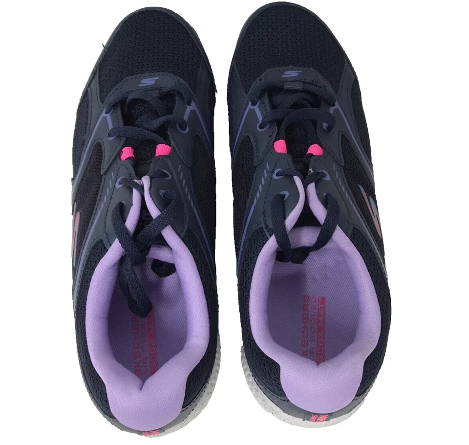 Zapatos con cordones para mujer Skechers GoRun Vivid Horizon azul marino/púrpura talla: 8,5 138H Foto 4 de 4