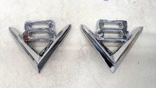 50 1951 Ford Car V8 Chrome Front Fender Emblems New 50 1951 Ford Car V8 Chrome Front Fender Emblems New