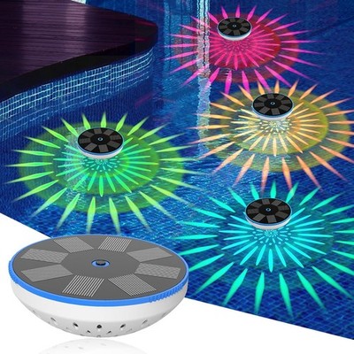 ZRYBOMY RGB Solar Floating Pool Lights, Smart Auto ON/Off Pool Light with 6