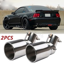 2pcs Car Exhaust Pipe Tip Rear Tail Throat Muffler For Ford Mustang Gt 1999-2004 2pcs Car Exhaust Pipe Tip Rear Tail Throat Muffler For Ford Mustang Gt 1999-2004