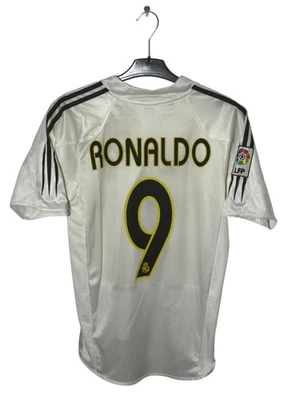 ADIDAS REAL MADRID 2004-2005 RONALDO #9 SIEMENS CAMISETA JERSEY TRIKOT MAGLIA S - Photo 1/4