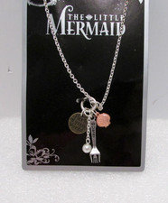 Disney Little Mermaid Charm Necklace Part of Your World Fork GIFT BAG NEW