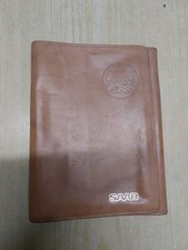 Saab originale Leder-Bordmappe „Griffin Circle“ – leer – gebraucht