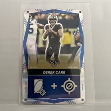 Derek Carr 2025 UNO Elite Core Edition Blue Foil #031 New Orleans Saints